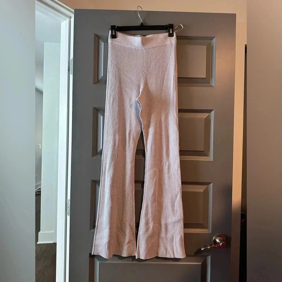 A.L.C. Logan metallic ribbed pants size Small lavender NEW $395 NWT - Picture 4 of 8